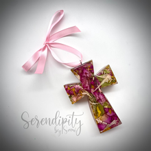 Load image into Gallery viewer, Preserved Floral Cross