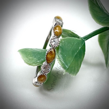 Load image into Gallery viewer, Floral Half Band Memorial Ring