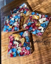 Load image into Gallery viewer, Floral Preservation Memorial Keepsake Coasters