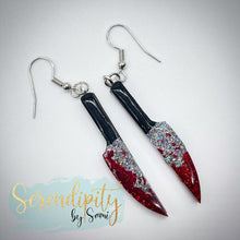 Load image into Gallery viewer, Bloody knife earrings