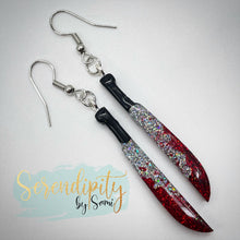 Load image into Gallery viewer, Bloody Machete Earrings