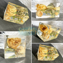 Load image into Gallery viewer, Floral Preservation Memorial Block