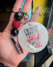 Load image into Gallery viewer, I’m only here to establish my alibi keychain