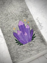 Load image into Gallery viewer, Purple Crystal Hand Towel
