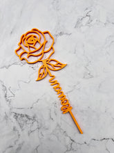 Load image into Gallery viewer, Custom Name 3D Printed Rose
