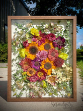 Load image into Gallery viewer, 16x20" Floral Preservation Shadow Box
