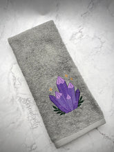 Load image into Gallery viewer, Purple Crystal Hand Towel
