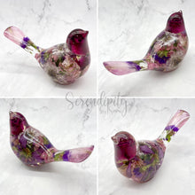 Load image into Gallery viewer, Floral Preservation Memorial Bird Keepsake

