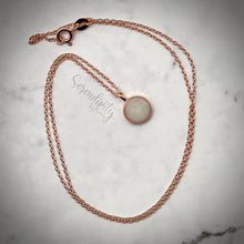 Load image into Gallery viewer, Sterling Silver Flat Round Breast Milk Pendant
