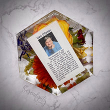 Load image into Gallery viewer, Small Hexagon Floral Preservation
