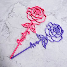 Load image into Gallery viewer, Custom Name 3D Printed Rose
