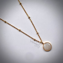 Load image into Gallery viewer, Sterling Silver Flat Round Breast Milk Pendant
