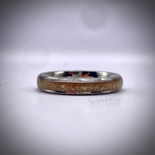 Load image into Gallery viewer, 2mm Masculine Cremation Ash Band Memorial Ring
