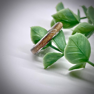 2mm Masculine Cremation Ash Band Memorial Ring