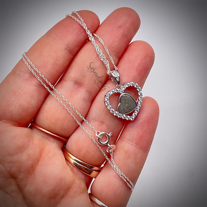 Sterling Silver Heart Cremation Pendant