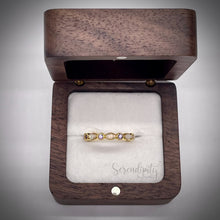 Load image into Gallery viewer, Cremation Full Band Memorial Ring with Birthstones
