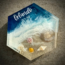 Load image into Gallery viewer, Small Hexagon Beach Keepsake
