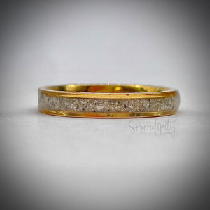 2mm Masculine Cremation Ash Band Memorial Ring