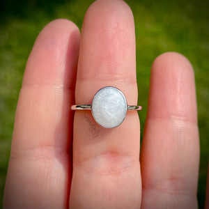 Simple Oval Breast Milk Keepsake Ring