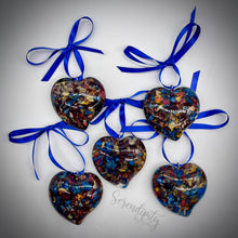 Load image into Gallery viewer, Puffy Heart Ornament with Florals
