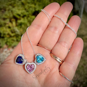 8mm Heart Birthstone Pendant