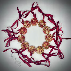 Circle Ornament with Florals