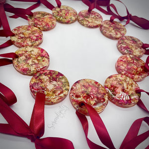 Circle Ornament with Florals