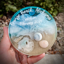 Load image into Gallery viewer, Beach Keepsake Coaster
