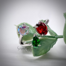 Load image into Gallery viewer, Three Different Stone Birthstone Ring
