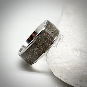 6mm Masculine Cremation Ash Band Memorial Ring