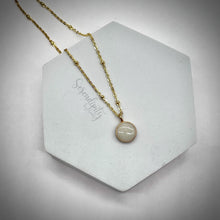 Load image into Gallery viewer, Sterling Silver Flat Round Breast Milk Pendant
