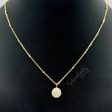 Load image into Gallery viewer, Sterling Silver Flat Round Breast Milk Pendant
