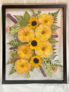 16x20" Pressed Flower Frame