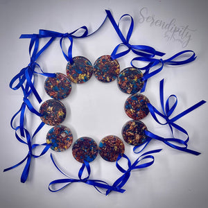 Circle Ornament with Florals