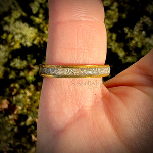 2mm Masculine Cremation Ash Band Memorial Ring