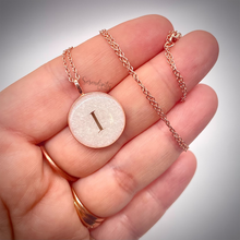 Load image into Gallery viewer, Sterling Silver Flat Round Breast Milk Pendant
