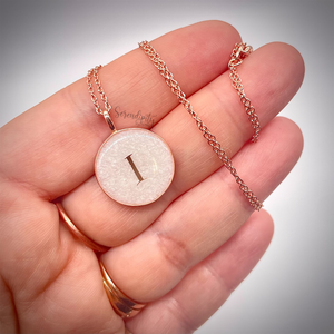 Sterling Silver Flat Round Breast Milk Pendant