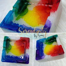 Load image into Gallery viewer, Hand painted Rainbow Rolling Tray Full Set and Individual Accessories
